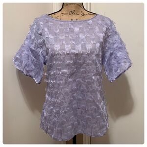 BANANA REPUBLIC LAVENDER FRINGE CUT TANK BLOUSE SP